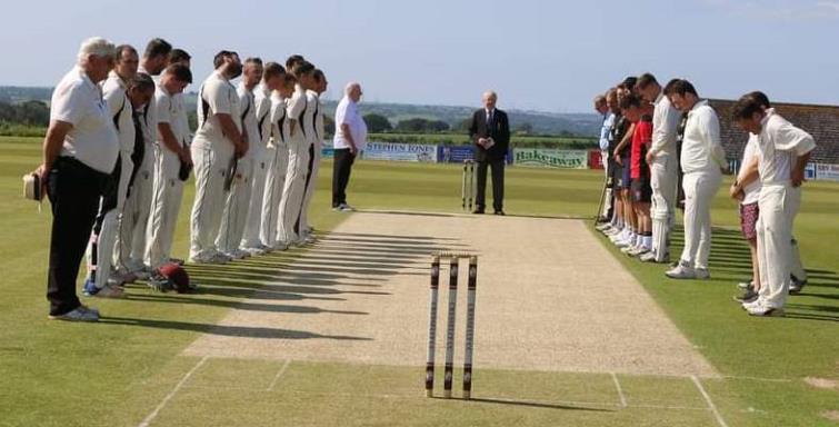 A minutes silence for sponsors Mike Scourfield and Tony Pidgeon, plus life member Dai Williams
